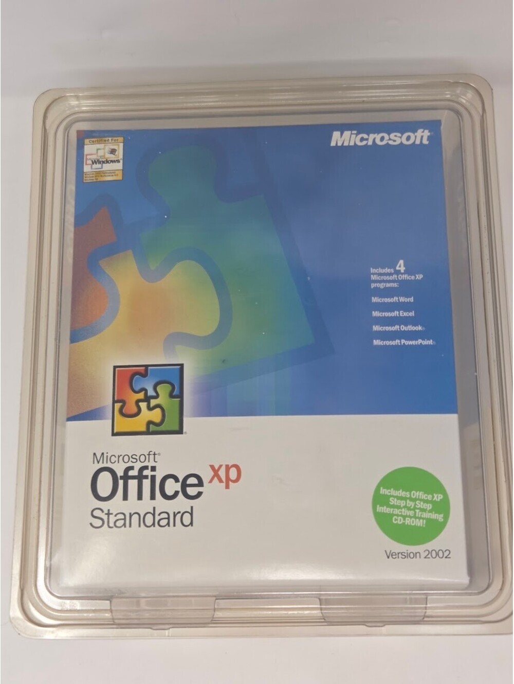 Microsoft Office XP Standard 2002 Sealed New Old Stock Retail Software CD